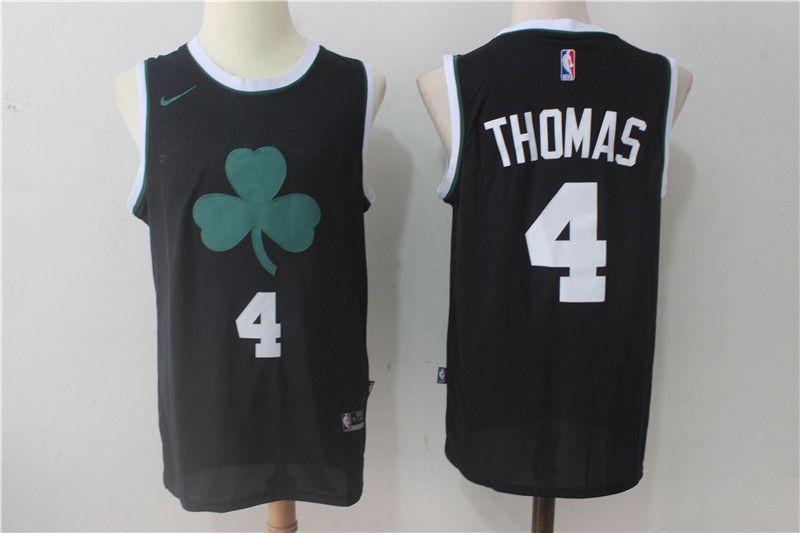Men Boston Celtics #4 Thomas Black Nike Black Fashion Swingman NBA Jersey->boston celtics->NBA Jersey